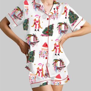 Santa Christmas Tree Pajama Set 1