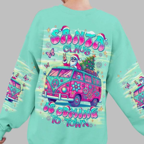 Santa Claus Is Coming To Town Shirt 2025 Christmas 3