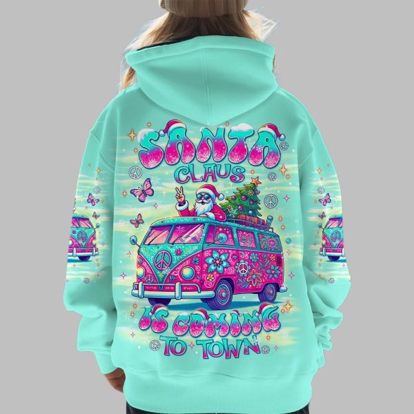 Santa Claus Is Coming To Town Shirt 2025 Christmas 4