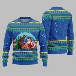 Santa Vs Reindeer Arm Wrestling Ugly Sweater Christmas 2025