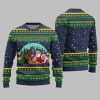 Santa Vs Reindeer Arm Wrestling Ugly Sweater Christmas 2025 4