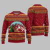 Santa Vs Reindeer Arm Wrestling Ugly Sweater Christmas 2025 5