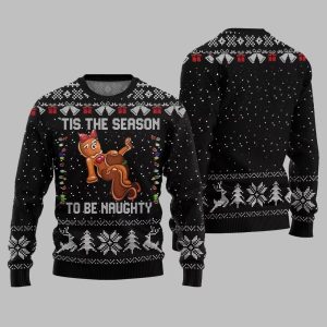 Tis The Season To Be Naughty Ugly Sweater Christmas 2025 1