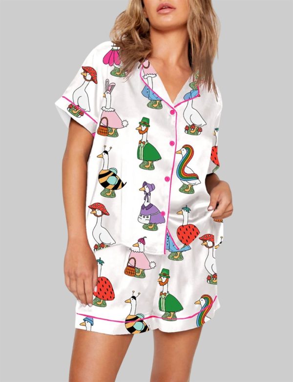 Silly Goose Short Sleeve Pajama Set 1