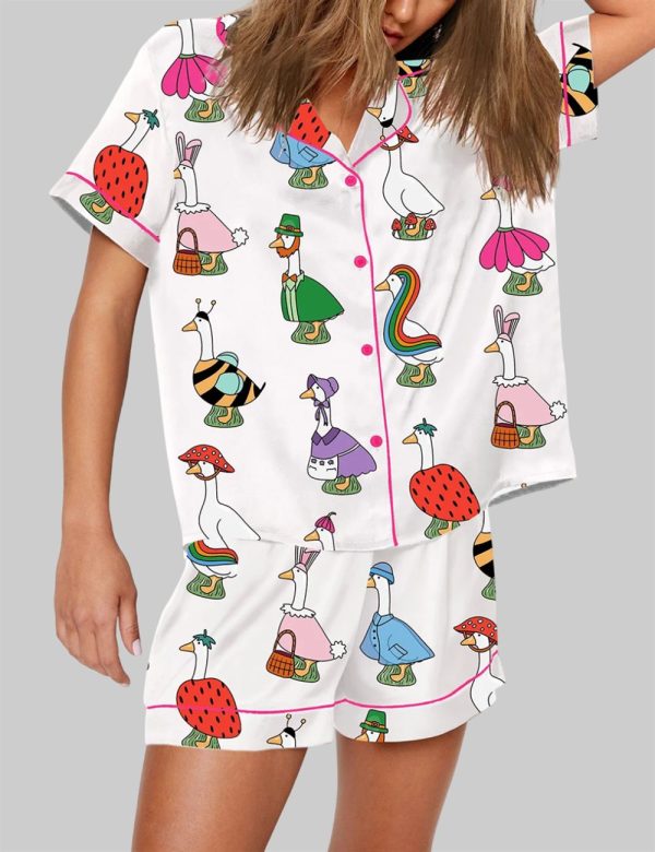 Silly Goose Short Sleeve Pajama Set 3