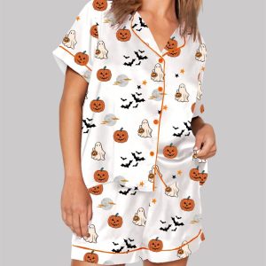 Spirit Halloween Pumpkin Boo Pajama Set 1