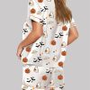 Spirit Halloween Pumpkin Boo Pajama Set 2