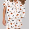 Spirit Halloween Pumpkin Boo Pajama Set 3