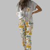 Stars Hollow Fall Book Casual Pajama Set 1
