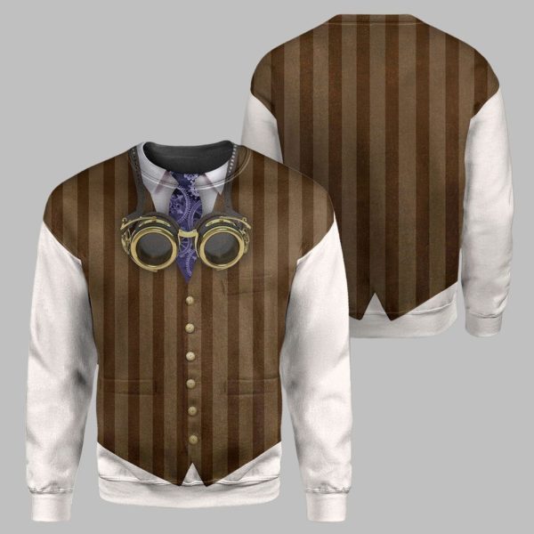 Steampunk Costume Shirt 2025 Halloween 3