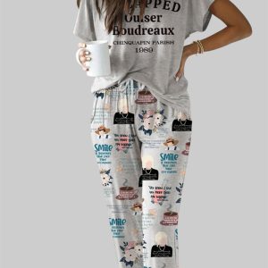 Steel Magnolias I Slapped Ouiser Boudreaux Casual Pajama Set 1