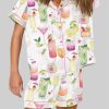 Summer Cocktail Wine Lovers Old Fashioned Pajama Set 2