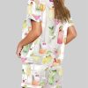 Summer Cocktail Wine Lovers Old Fashioned Pajama Set 3