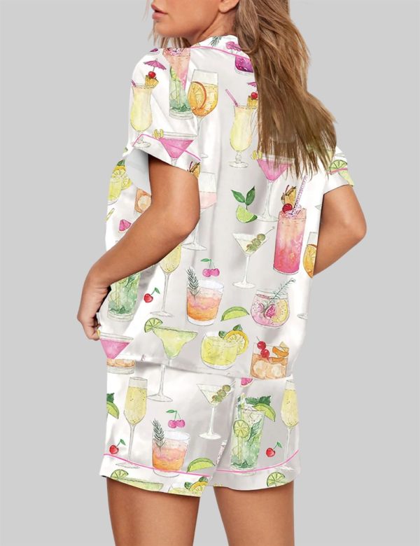 Summer Cocktail Wine Lovers Old Fashioned Pajama Set 3