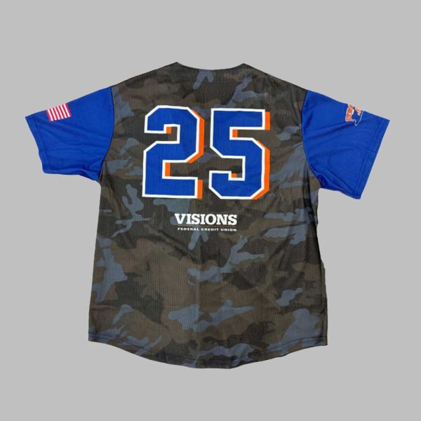 Syracuse Mets Armed Forces Day Baseball Jersey 2025 2