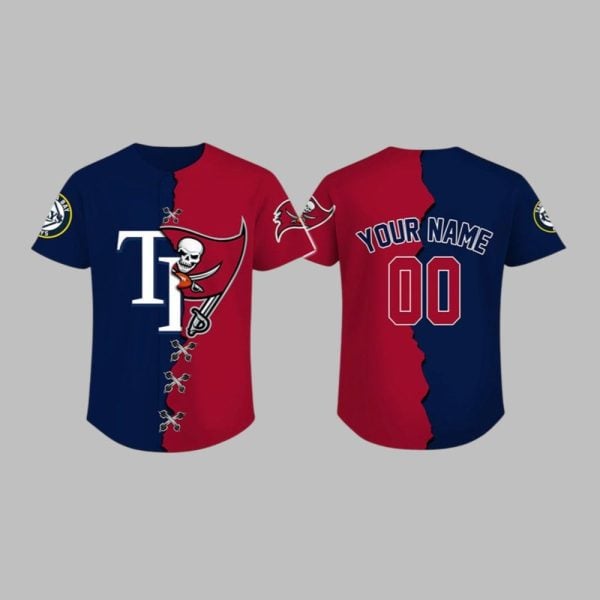 2025 Tampa Bay Rays x Buccaneers Baseball Jersey
