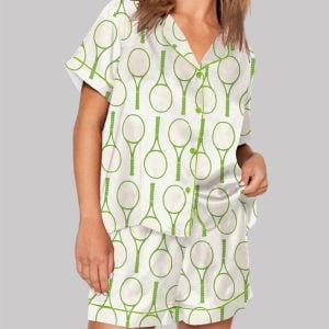 Tennis Time Tennis Lover Tennis Player Game Day Pajama Set 1