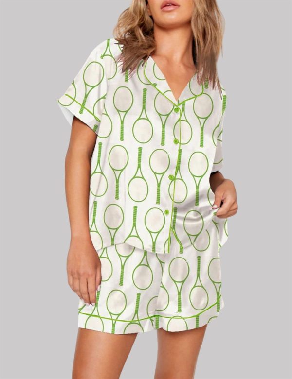 Tennis Time Tennis Lover Tennis Player Game Day Pajama Set 1
