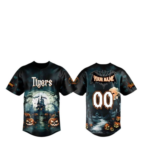 Tigers Happy Halloween 2025 Jersey 1 2