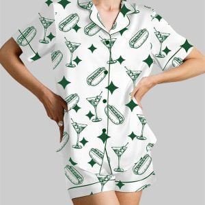 Tinis And Weenies Dirty Martini Party Alcohol Pajama Set 1