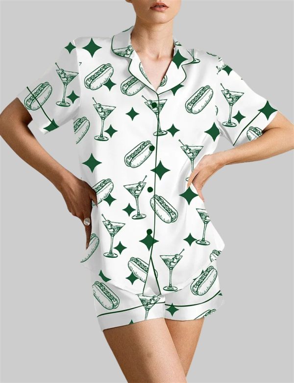 Tinis And Weenies Dirty Martini Party Alcohol Pajama Set 1