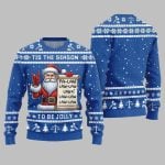 Tis The Season Be Jolly Fa Law Law Ugly Sweater Christmas 2025