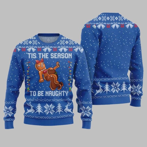 Tis The Season To Be Naughty Ugly Sweater Christmas 2025 2