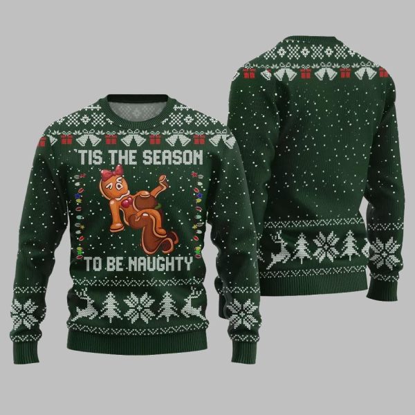 Tis The Season To Be Naughty Ugly Sweater Christmas 2025 5