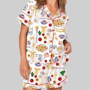 Tomato Pasta Funny Food Pajama Set 1
