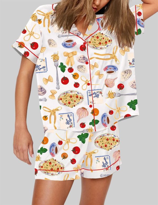 Tomato Pasta Funny Food Pajama Set 2