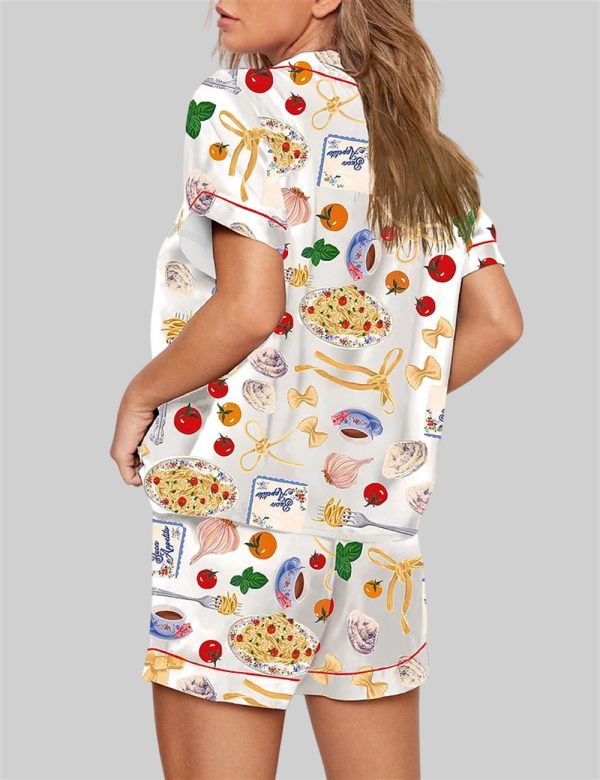 Tomato Pasta Funny Food Pajama Set 3