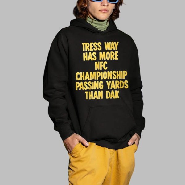 Tress Way Has More NFC Championship Passing Yards Than Dak Shirt 2 1
