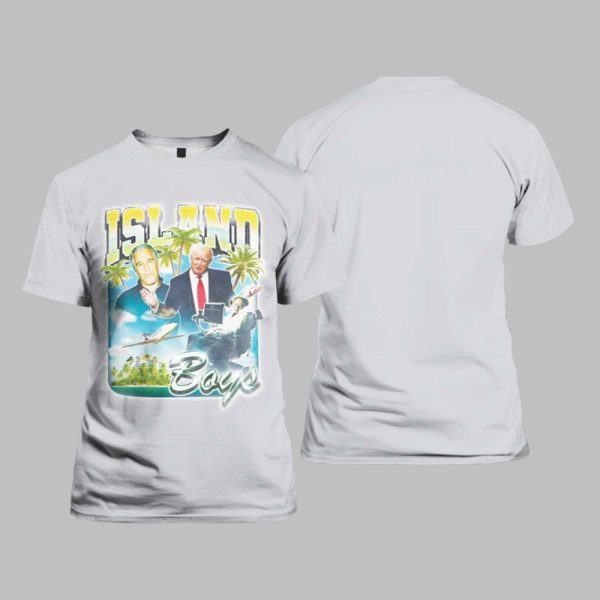 Trump Stephen Hawking Island Boys Shirt 2025 1 1