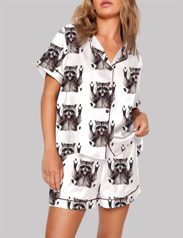 Unhinged and Feral Racoon Pajama Set 1