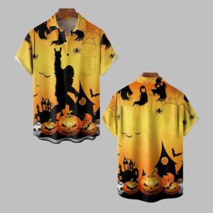2025 Halloween Bigboot Pumkin Hawaiian Shirt 1 1