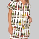 Vintage Wine Bottles Pajama Set
