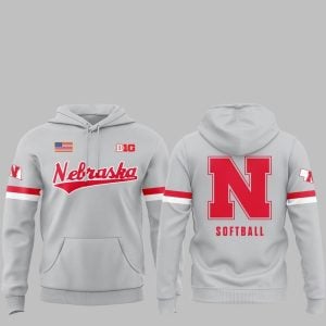 2025 Nebraska Softball Big Ten Hoodie 1