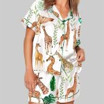 Watercolor Giraffe Pajama Set