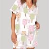 Watercolor Pickleball Paddles Pickleball Social Club Print Pajama Set 1