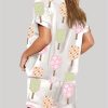 Watercolor Pickleball Paddles Pickleball Social Club Print Pajama Set 2