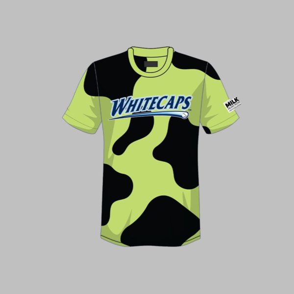 West Michigan Whitecaps Neon Cow Print Jersey 2025 Giveaway 1 1