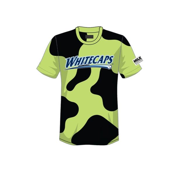 West Michigan Whitecaps Neon Cow Print Jersey 2025 Giveaway 1 2