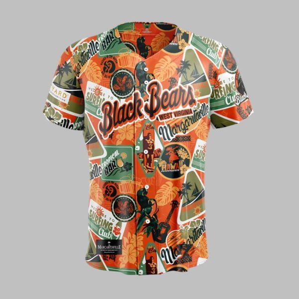 West Virginia Black Bears Margaritaville Night Jersey 2025 1 1