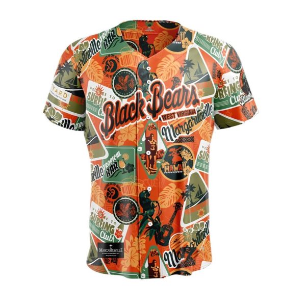 West Virginia Black Bears Margaritaville Night Jersey 2025 1 2
