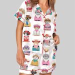 Western Cowboy Cats Cat Lovers Pajama Set