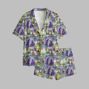 2025 Halloween Patchwork Spooky Season Halloween Ghost Pajamas Set 1
