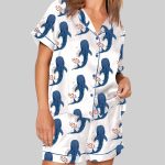 Whale Ocean Coconut Girl Jesus Beach Bachelorette Pajama Set