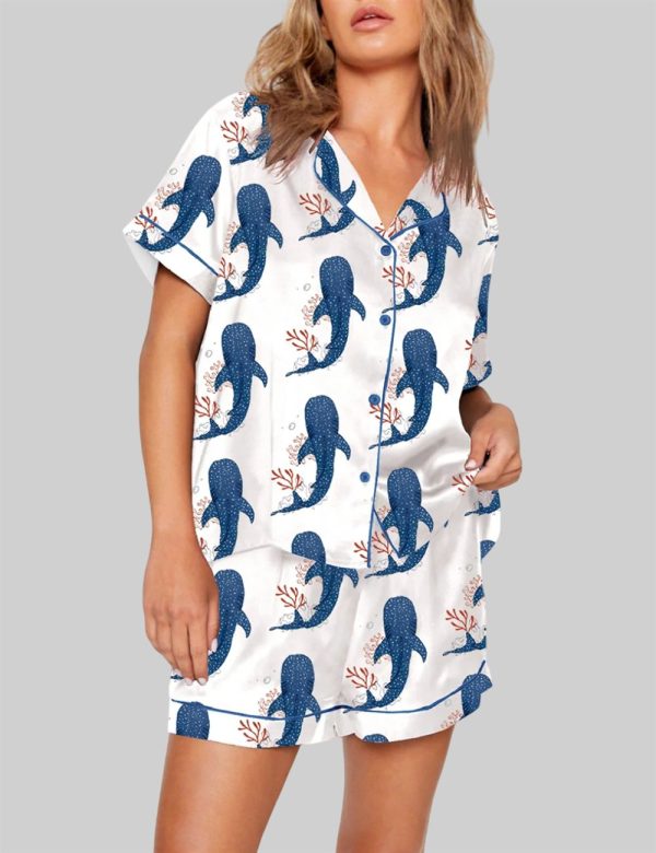 Whale Ocean Coconut Girl Jesus Beach Bachelorette Pajama Set 1