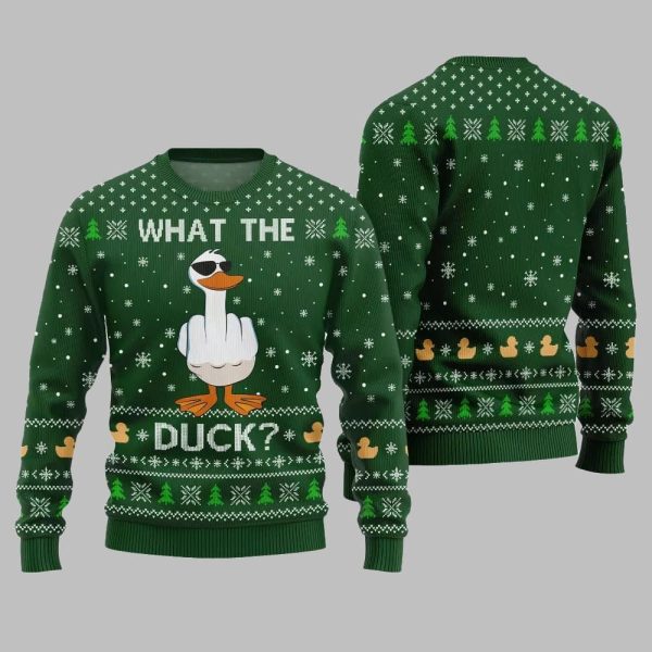 What The Duck Ugly Sweater Christmas 2025 2