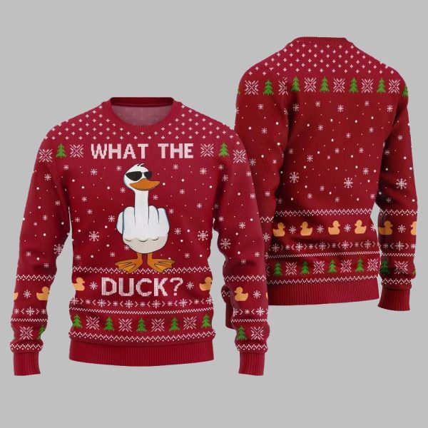 What The Duck Ugly Sweater Christmas 2025 4